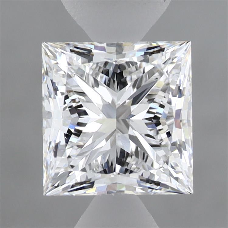 1.58 Carat Princess Shaped, Excellent Cut, D Color, VVS2 Clarity, IGI Certified Lab Grown Diamond