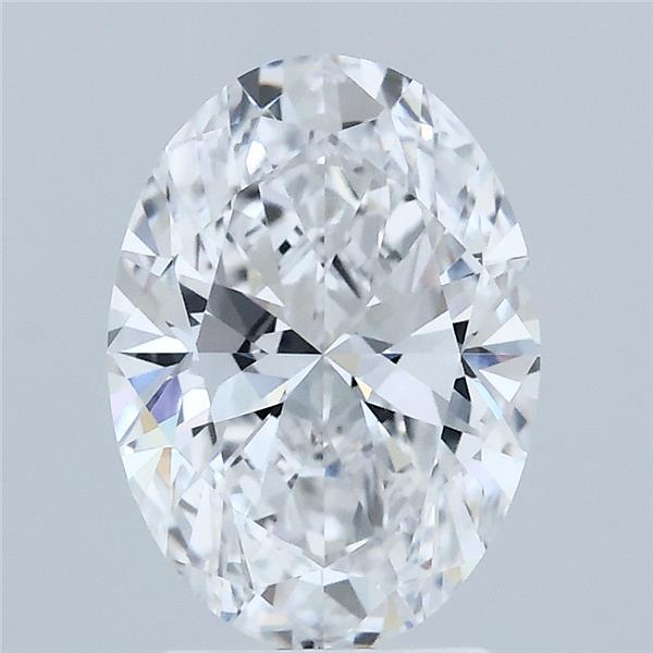 2.03 Carat Oval Shaped, Ideal Cut, D Color, VVS2 Clarity, IGI Certified Lab Grown Diamond