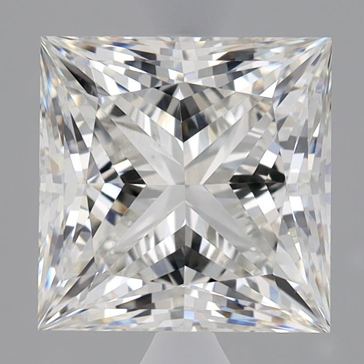 3.07 Carat Princess Shaped, Ideal Cut, G Color, VS1 Clarity, IGI Certified Lab Grown Diamond