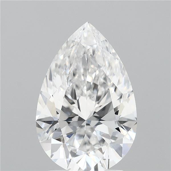 2.36 Carat Pear Shaped, Ideal Cut, D Color, VVS1 Clarity, IGI Certified Lab Grown Diamond