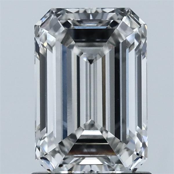 1.60 Carat Emerald Shaped, Ideal Cut, G Color, VS1 Clarity, IGI Certified Lab Grown Diamond