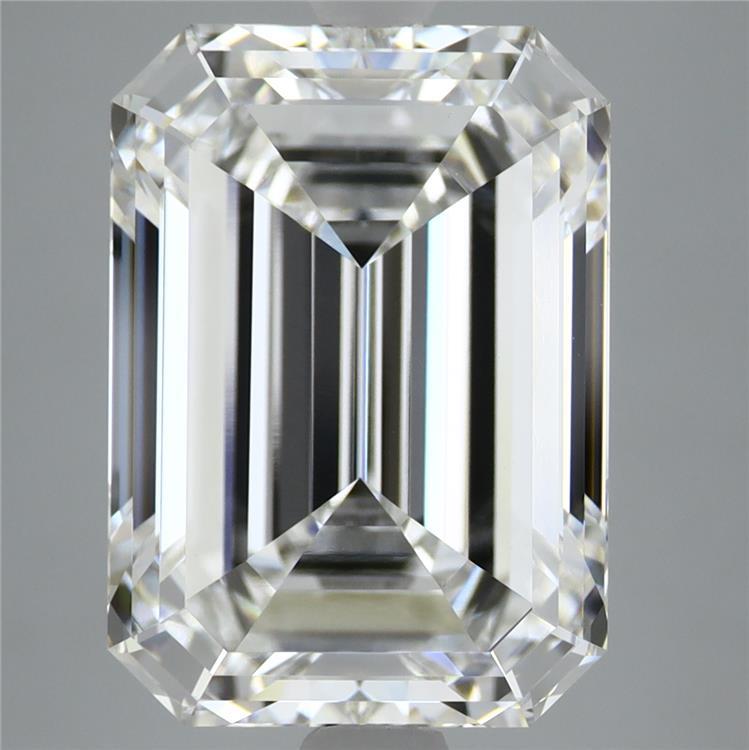 7.38 Carat Emerald Shaped, Ideal Cut, E Color, VVS2 Clarity, IGI Certified Lab Grown Diamond