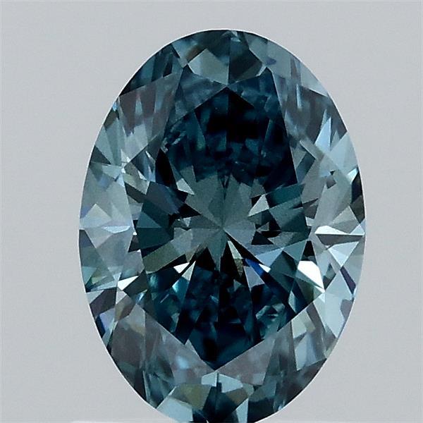 1.07 Carat Oval Shaped, Ideal Cut, FANCY VIVID BLUE Color, VS2 Clarity, IGI Certified Lab Grown Diamond