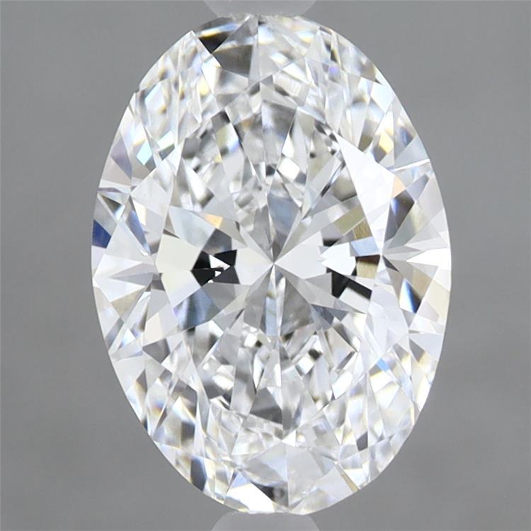 2.06 Carat Oval Shaped, Ideal Cut, D Color, VVS2 Clarity, IGI Certified Lab Grown Diamond