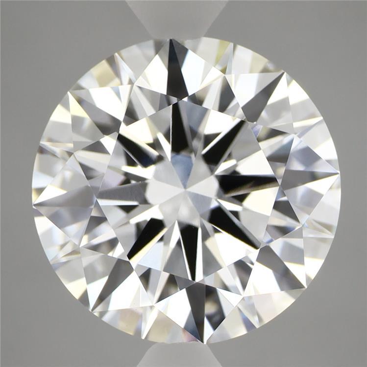 5.26 Carat Round Shaped, Ideal Cut, F Color, VVS2 Clarity, IGI Certified Lab Grown Diamond