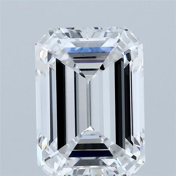 1.58 Carat Emerald Shaped, Ideal Cut, D Color, VS1 Clarity, IGI Certified Lab Grown Diamond