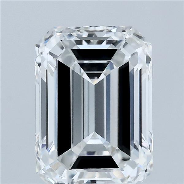 3.06 Carat Emerald Shaped, Ideal Cut, E Color, VVS2 Clarity, IGI Certified Lab Grown Diamond