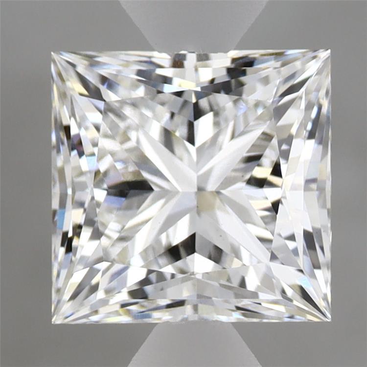 2.72 Carat Princess Shaped, Ideal Cut, E Color, VS1 Clarity, IGI Certified Lab Grown Diamond