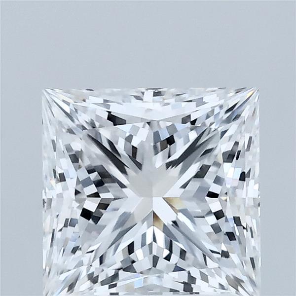 2.02 Carat Princess Shaped, Ideal Cut, D Color, VVS2 Clarity, IGI Certified Lab Grown Diamond