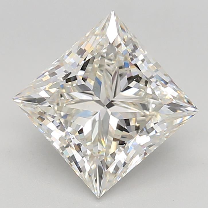 4.03 Carat Princess Shaped, Ideal Cut, G Color, VS1 Clarity, IGI Certified Lab Grown Diamond