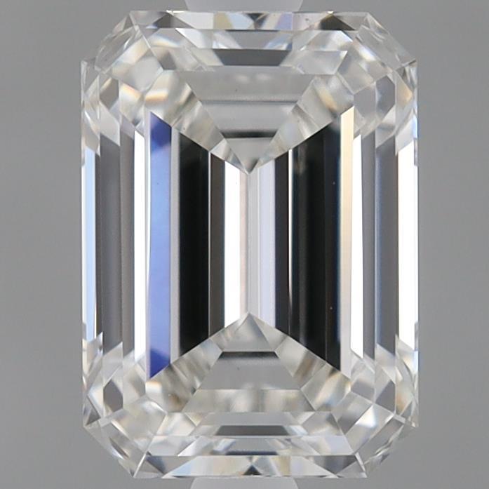 0.92 Carat Emerald Shaped, Ideal Cut, F Color, VVS2 Clarity, IGI Certified Lab Grown Diamond