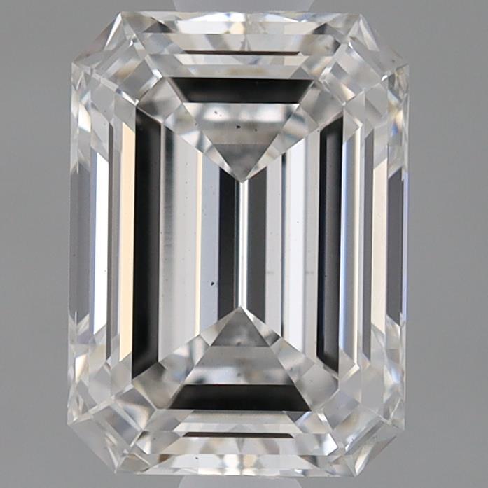 0.92 Carat Emerald Shaped, Ideal Cut, F Color, VS1 Clarity, IGI Certified Lab Grown Diamond