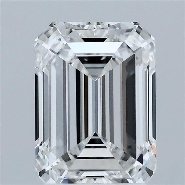 2.10 Carat Emerald Shaped, Ideal Cut, D Color, VS1 Clarity, IGI Certified Lab Grown Diamond