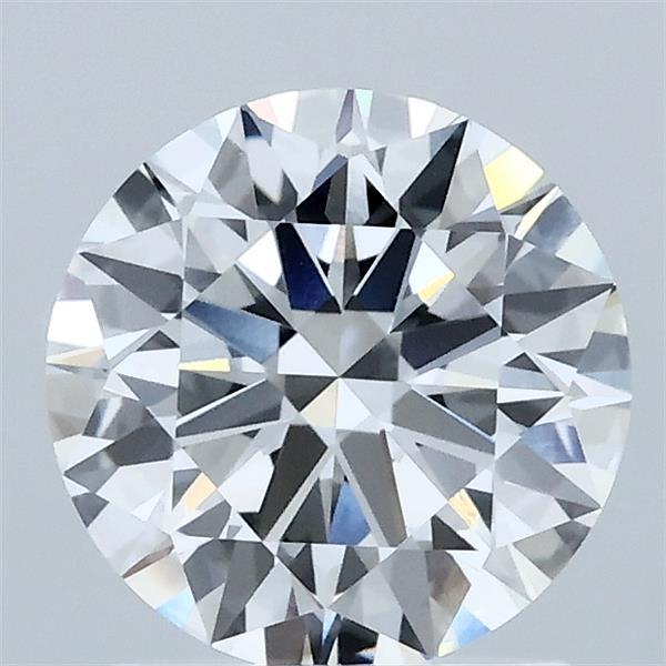 1.55 Carat Round Shaped, Ideal Cut, D Color, VVS2 Clarity, IGI Certified Lab Grown Diamond