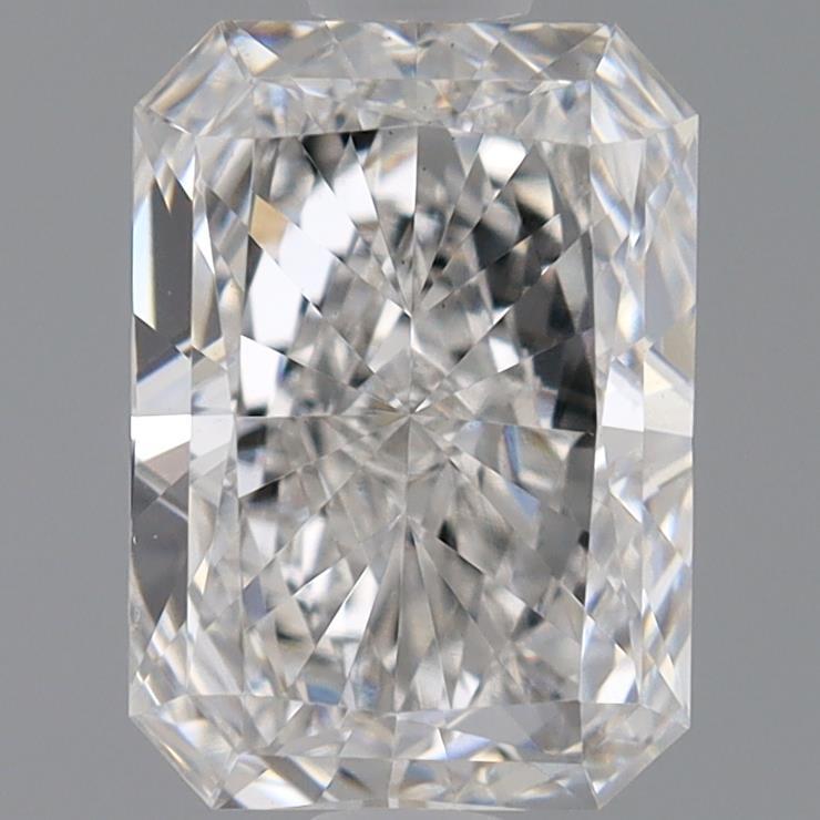 0.98 Carat Radiant Shaped, Ideal Cut, F Color, VS1 Clarity, IGI Certified Lab Grown Diamond