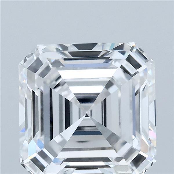 4.00 Carat Asscher Shaped, Ideal Cut, D Color, VVS2 Clarity, IGI Certified Lab Grown Diamond