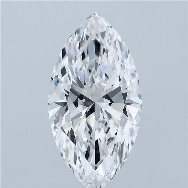 2.53 Carat Marquise Shaped, Ideal Cut, D Color, VS1 Clarity, IGI Certified Lab Grown Diamond