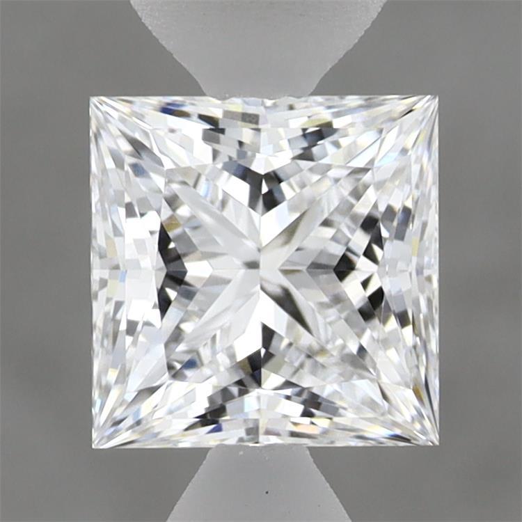 1.59 Carat Princess Shaped, Ideal Cut, D Color, VVS2 Clarity, IGI Certified Lab Grown Diamond