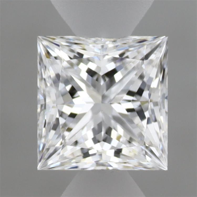 0.90 Carat Princess Shaped, Ideal Cut, D Color, VVS2 Clarity, IGI Certified Lab Grown Diamond
