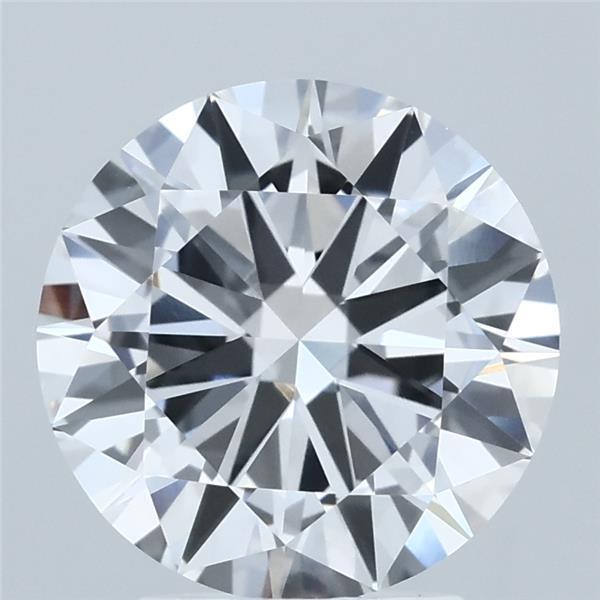 3.00 Carat Round Shaped, Excellent Cut, E Color, VVS1 Clarity, IGI Certified Lab Grown Diamond