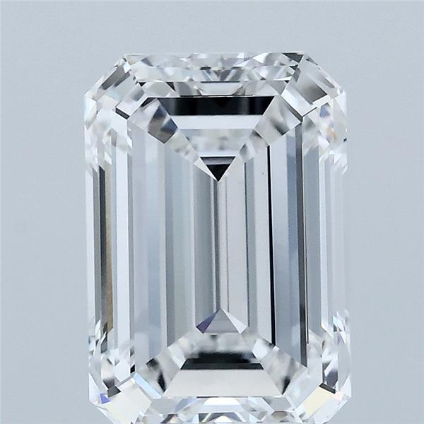 3.03 Carat Emerald Shaped, Ideal Cut, D Color, VVS2 Clarity, IGI Certified Lab Grown Diamond