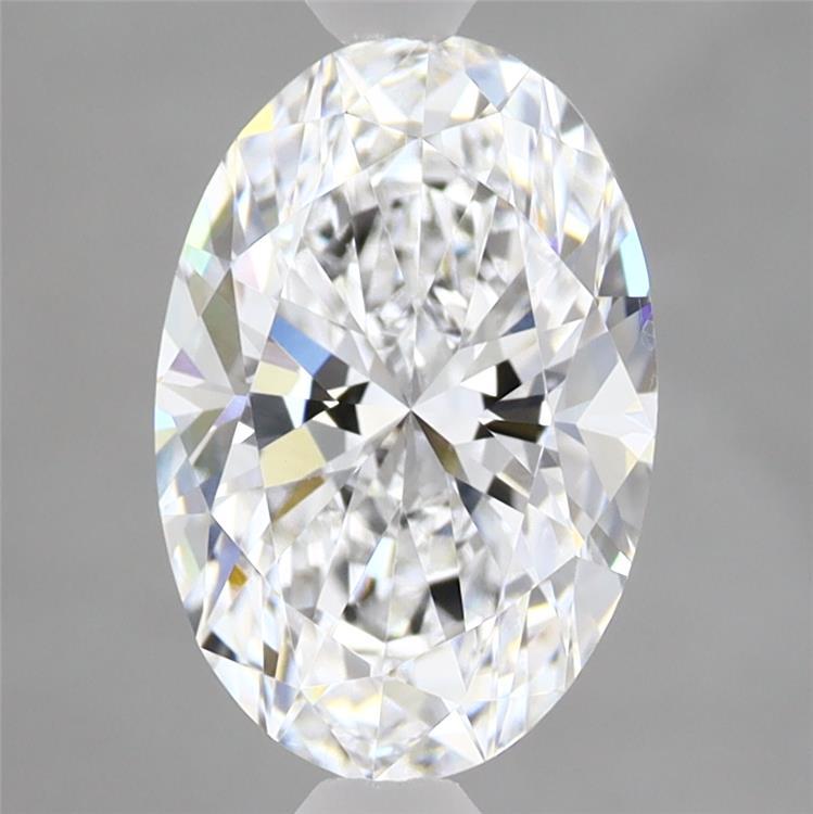 2.06 Carat Oval Shaped, Excellent Cut, D Color, VVS2 Clarity, IGI Certified Lab Grown Diamond