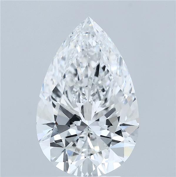 3.56 Carat Pear Shaped, Ideal Cut, E Color, VVS2 Clarity, IGI Certified Lab Grown Diamond