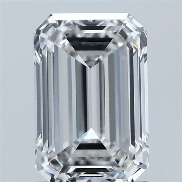 1.73 Carat Emerald Shaped, Excellent Cut, F Color, VVS1 Clarity, IGI Certified Lab Grown Diamond