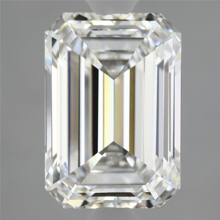 2.85 Carat Emerald Shaped, Ideal Cut, F Color, VS1 Clarity, IGI Certified Lab Grown Diamond