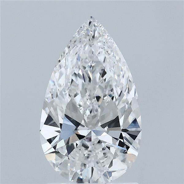1.55 Carat Pear Shaped, Ideal Cut, E Color, VVS1 Clarity, IGI Certified Lab Grown Diamond