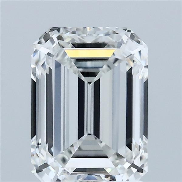 2.09 Carat Emerald Shaped, Ideal Cut, F Color, VVS2 Clarity, IGI Certified Lab Grown Diamond