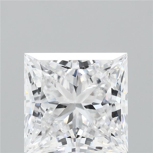 3.41 Carat Princess Shaped, Ideal Cut, D Color, VVS2 Clarity, IGI Certified Lab Grown Diamond