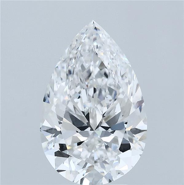 3.01 Carat Pear Shaped, Excellent Cut, D Color, VVS2 Clarity, IGI Certified Lab Grown Diamond