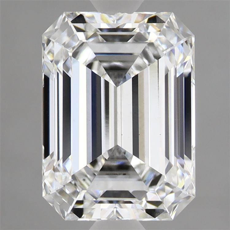 2.84 Carat Emerald Shaped, Ideal Cut, E Color, VS1 Clarity, IGI Certified Lab Grown Diamond