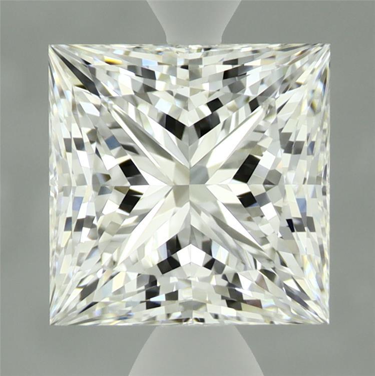 3.10 Carat Princess Shaped, Ideal Cut, E Color, VVS2 Clarity, IGI Certified Lab Grown Diamond