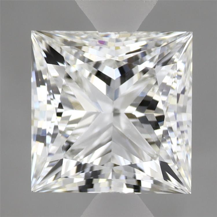 2.74 Carat Princess Shaped, Ideal Cut, F Color, VVS2 Clarity, IGI Certified Lab Grown Diamond