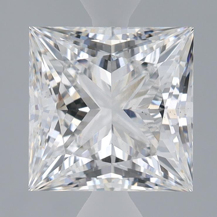 2.81 Carat Princess Shaped, Ideal Cut, E Color, VS1 Clarity, IGI Certified Lab Grown Diamond