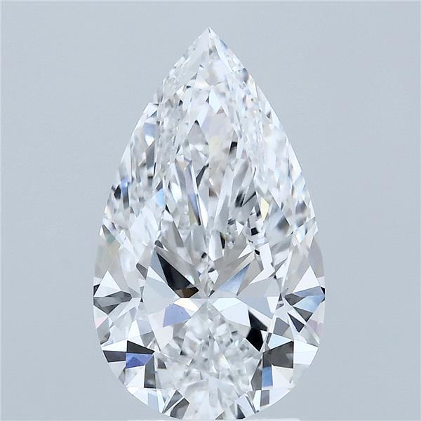 3.02 Carat Pear Shaped, Ideal Cut, D Color, VS1 Clarity, IGI Certified Lab Grown Diamond