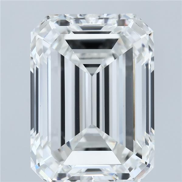 10.25 Carat Emerald Shaped, Ideal Cut, F Color, VS1 Clarity, IGI Certified Lab Grown Diamond