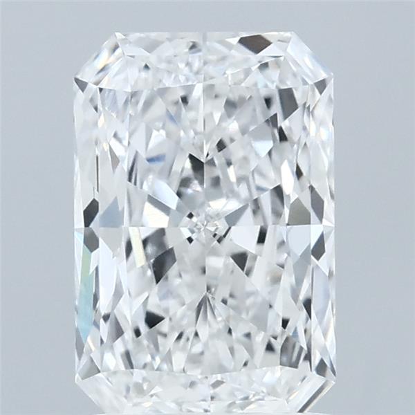 1.60 Carat Radiant Shaped, Ideal Cut, D Color, VVS2 Clarity, IGI Certified Lab Grown Diamond