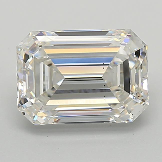 3.04 Carat Emerald Shaped, Ideal Cut, G Color, VS2 Clarity, IGI Certified Lab Grown Diamond