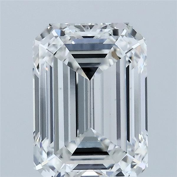 2.10 Carat Emerald Shaped, Ideal Cut, E Color, VS1 Clarity, IGI Certified Lab Grown Diamond