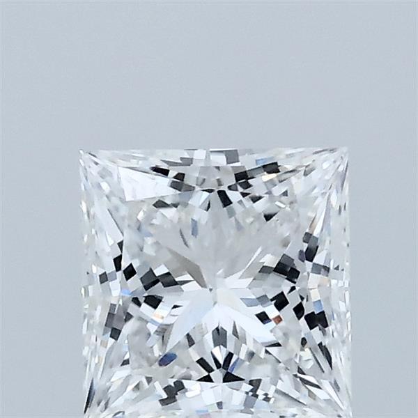 1.01 Carat Princess Shaped, Ideal Cut, D Color, VVS2 Clarity, IGI Certified Lab Grown Diamond