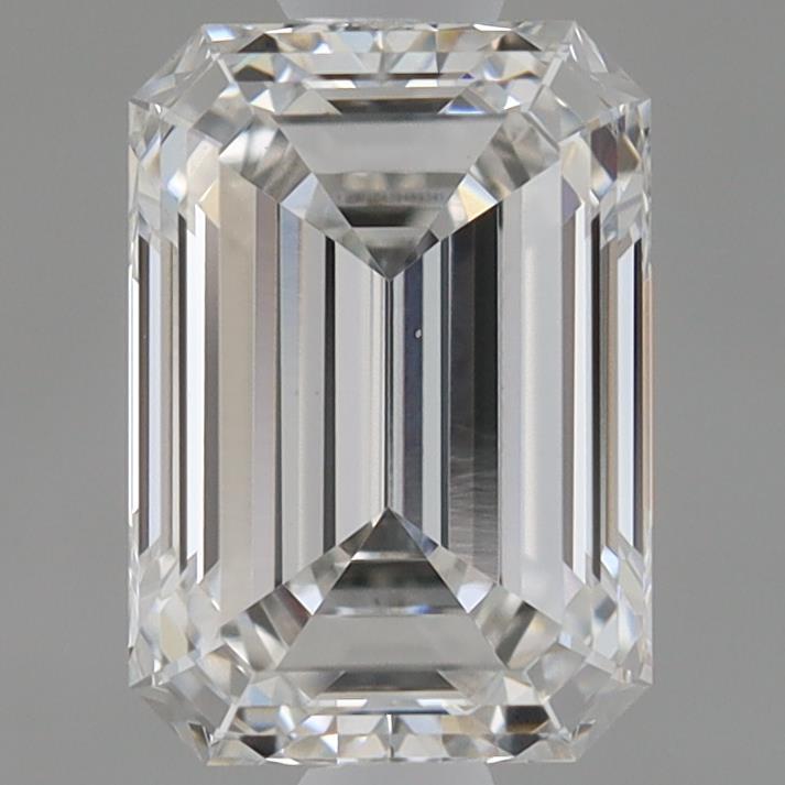 0.94 Carat Emerald Shaped, Ideal Cut, F Color, VVS2 Clarity, IGI Certified Lab Grown Diamond