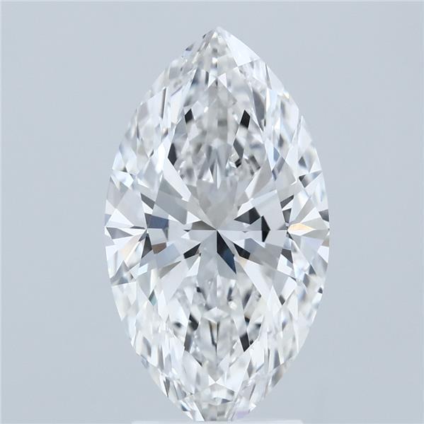3.10 Carat Marquise Shaped, Ideal Cut, E Color, VVS2 Clarity, IGI Certified Lab Grown Diamond