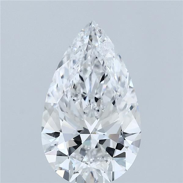 2.06 Carat Pear Shaped, Ideal Cut, D Color, VVS2 Clarity, IGI Certified Lab Grown Diamond