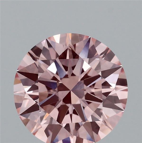 2.06 Carat Round Shaped, Excellent Cut, FANCY INTENSE PINK Color, VS1 Clarity, IGI Certified Lab Grown Diamond