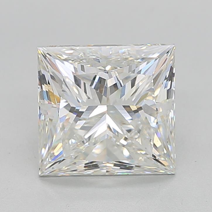 4.07 Carat Princess Shaped, Ideal Cut, G Color, VS1 Clarity, IGI Certified Lab Grown Diamond