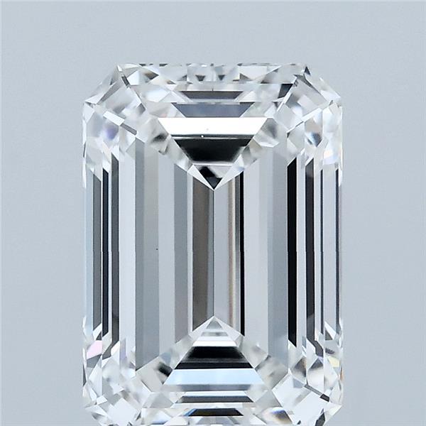 3.04 Carat Emerald Shaped, Ideal Cut, E Color, VVS2 Clarity, IGI Certified Lab Grown Diamond
