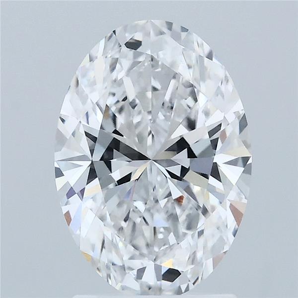 2.10 Carat Oval Shaped, Ideal Cut, D Color, VVS1 Clarity, IGI Certified Lab Grown Diamond